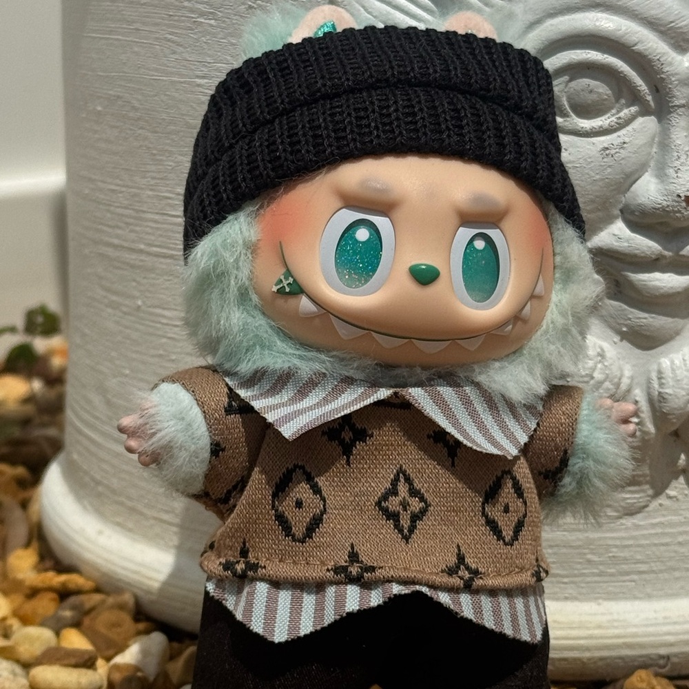 Authentic Labubu Collectible Figure With Louis Vuitton x Pop Mart Designer -Rare